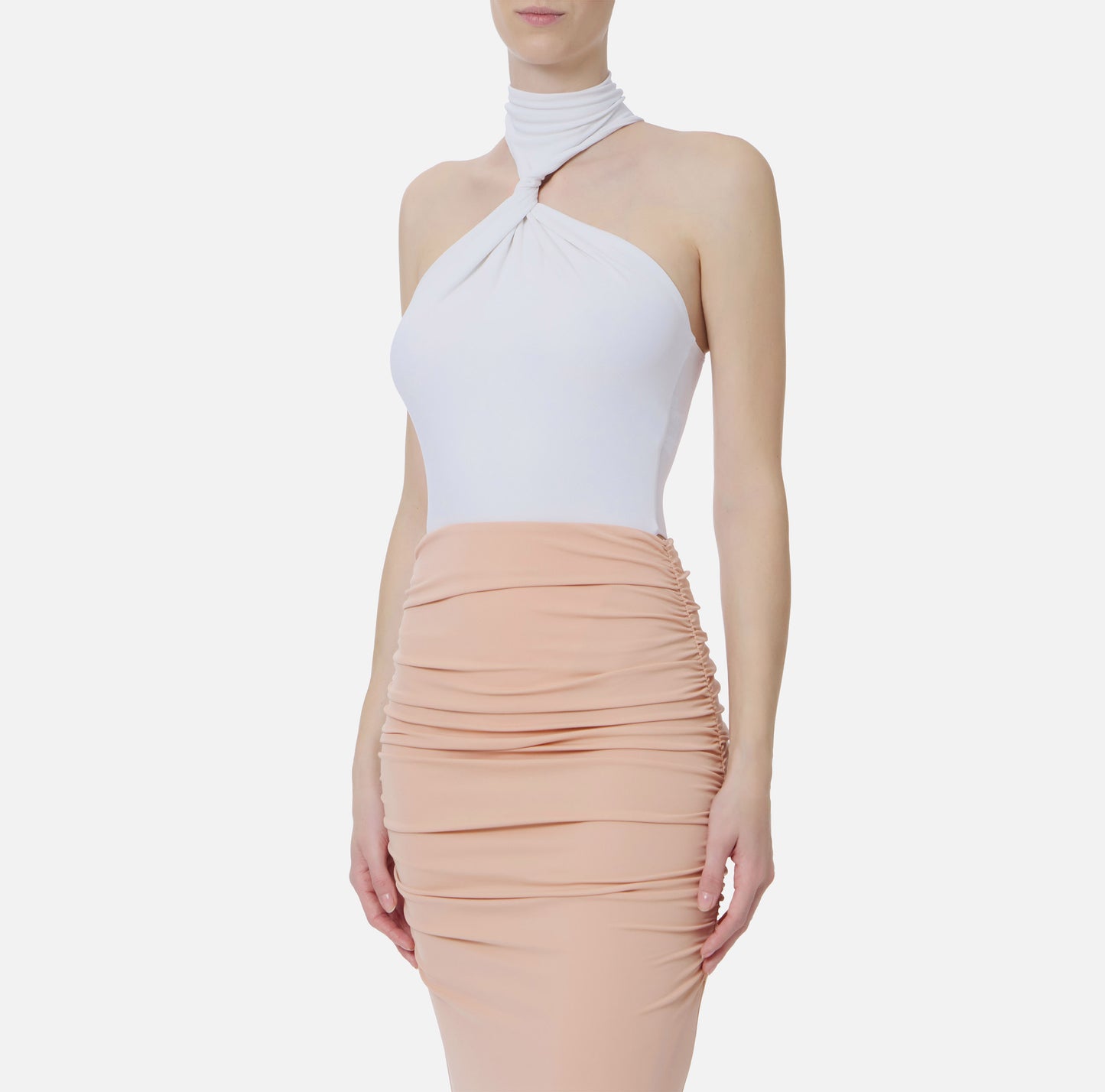 BODY IN JERSEY CREPE CON SGAMBATURA ALTA ELISABETTA FRANCHI BO03963E2 P/E 26