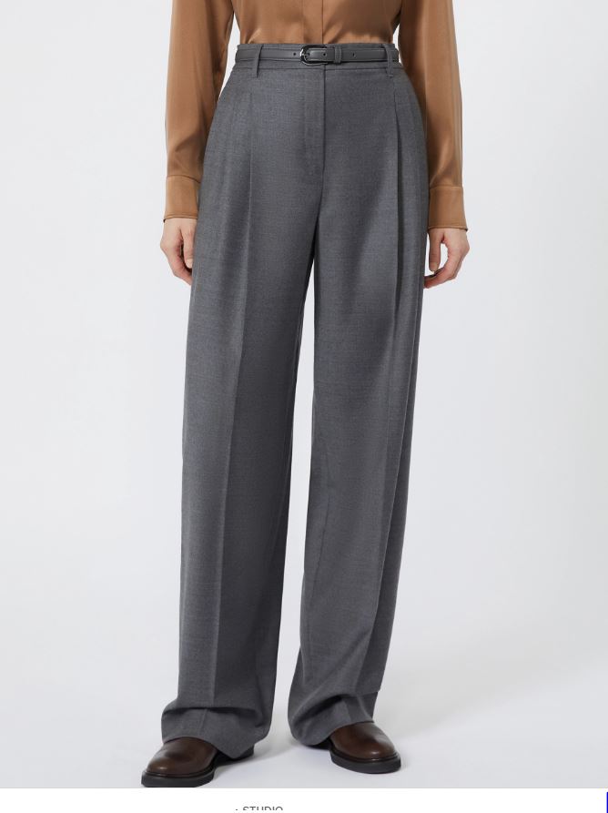 PANTALONE IN FLANELLA DI LANA MAX MARA 2626136032MSTLAGO A/I 27
