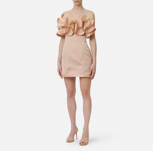 MINI ABITO IN DUCHESSE ELISABETTA FRANCHI AB87962E2 P/E 26