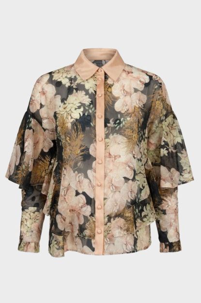 AMOSA CAMICIA IN TESSUTO VELATO CON STAMPA FLOREALE AW26WCA25 A/I 27