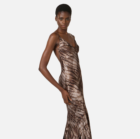 ABITO IN RASO STRETCH  ELISABETTA FRANCHI ABR3061E2 P/E 26