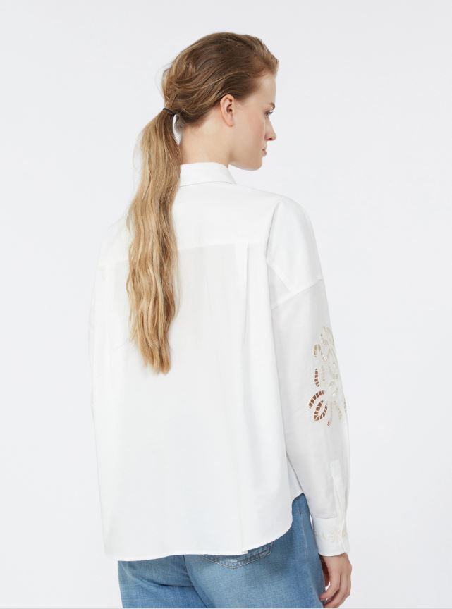 CAMICIA IN POPELINE PURO COTONE 2615111022WKDFONTE MAX MARA WEEKEND