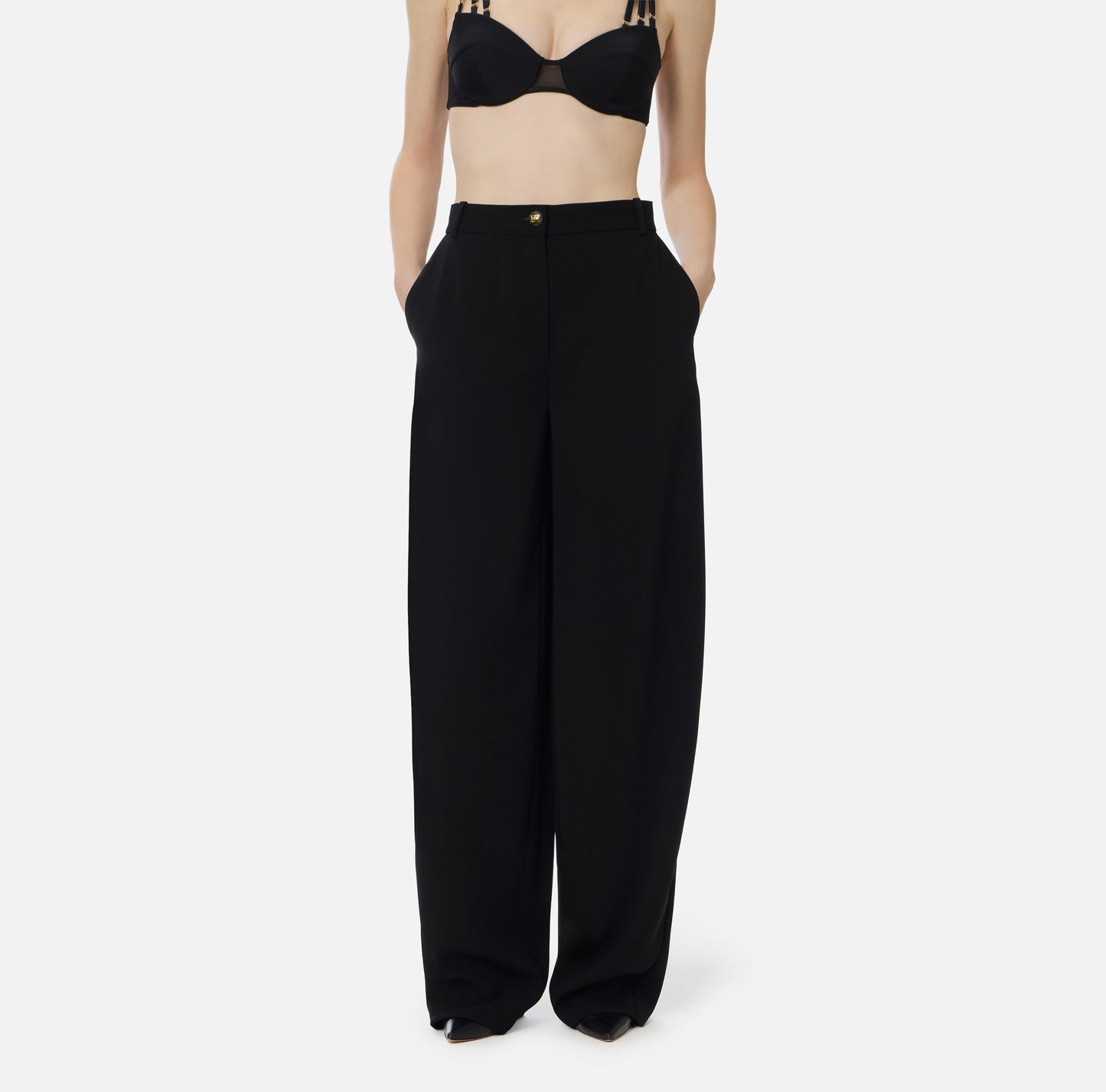 PANTALONE IN CREPE LEGGERO ELISABETTA FRANCHI  PA17861E2 P/E 26
