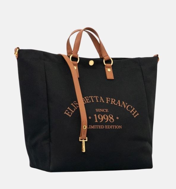 BORSA IN CANVAS DI COTONE  ELISABETTA FRANCHI BS14A62E2 P/E 26