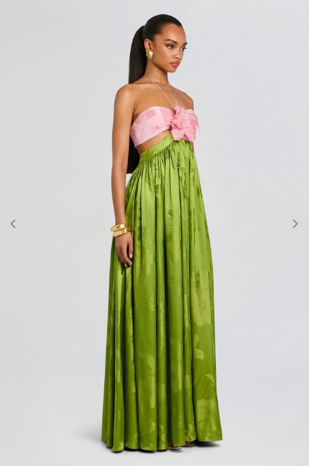 ABITO CON DETTAGLI FLOREALI RETROFETE R-SS26-12441-17  P/E 26