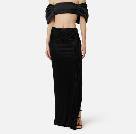 GONNA LUNGA IN JERSEY DI VISCOSA  ELISABETTA FRANCHI GO16661E2 P/E 26