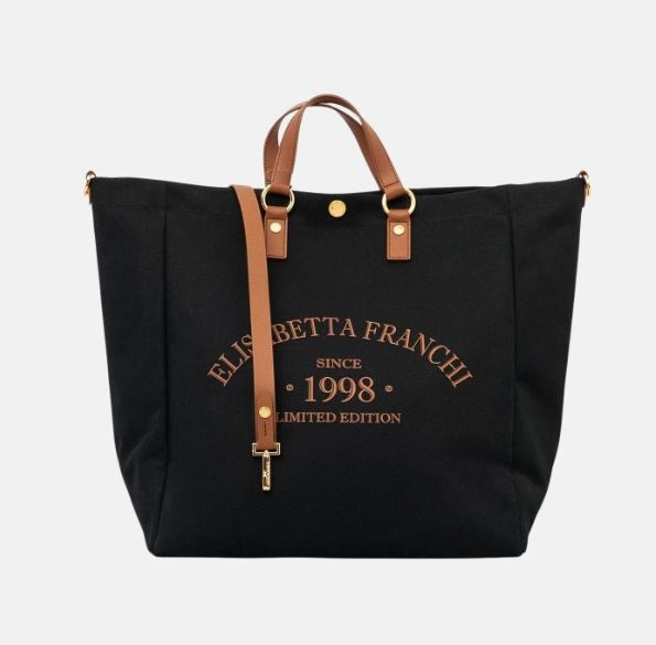 BORSA IN CANVAS DI COTONE  ELISABETTA FRANCHI BS14A62E2 P/E 26