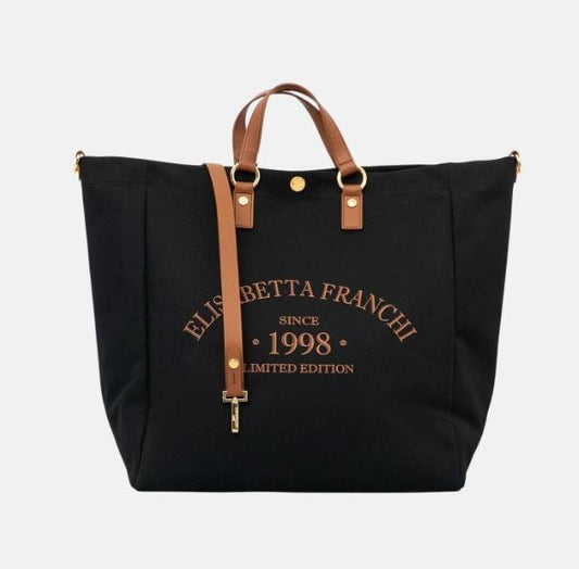 BORSA IN CANVAS DI COTONE  ELISABETTA FRANCHI BS14A62E2 P/E 26
