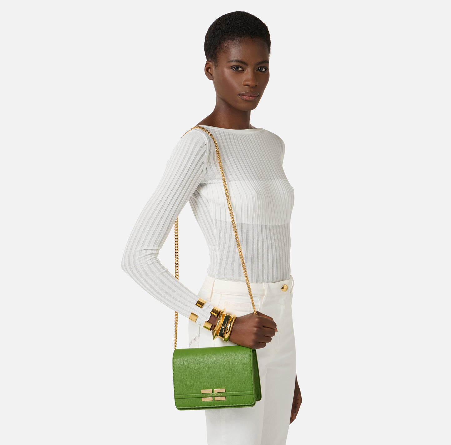 BORSA CON TEXTURE EFFETTO PELLE  ELISABETTA FRANCHI BS39A61E2 P/E 26