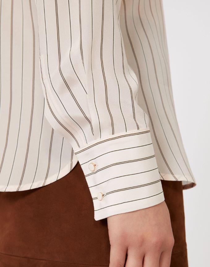 CAMICIA IN CREPE DE CHINE DI PURA SETA MAX MARA 2616111011MSTFLIRT P/E 26