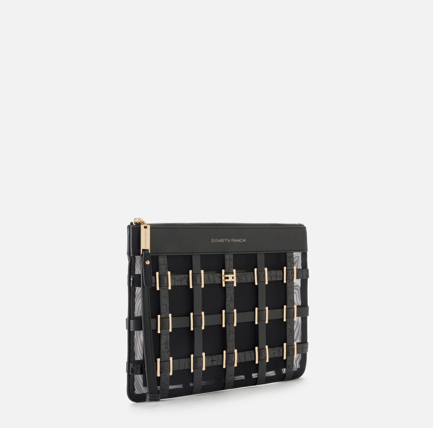 BUSTA CON TEXTURE EFFETTO PELLE   ELISABETTA FRANCHI BS03A62E2 P/E 26